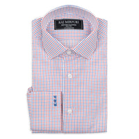 Bespoke - Red & Blue Tattersall Tailored Shirt